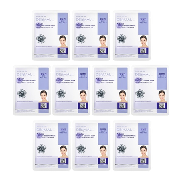 excelleren Wegenbouwproces Dat Dermal Korea Arbutin Collagen Essence Face Mask Pack of 10| 52% Discount  Best Buy