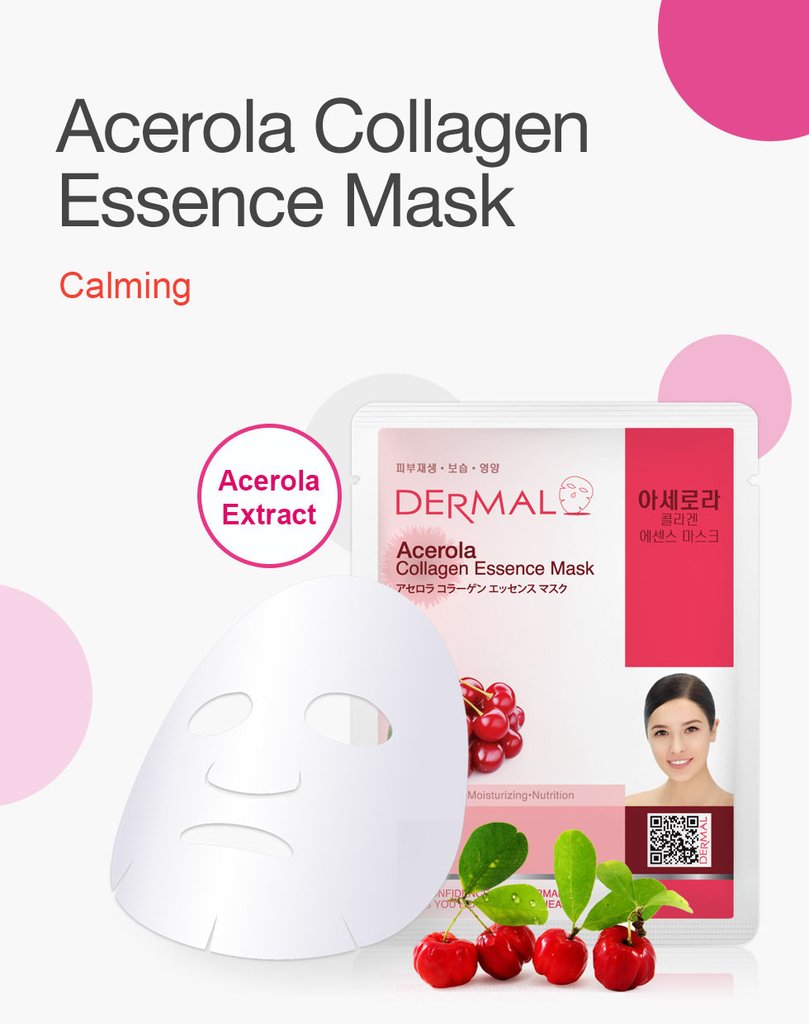 Dermal Korea Acerola Collagen Essence Face Mask