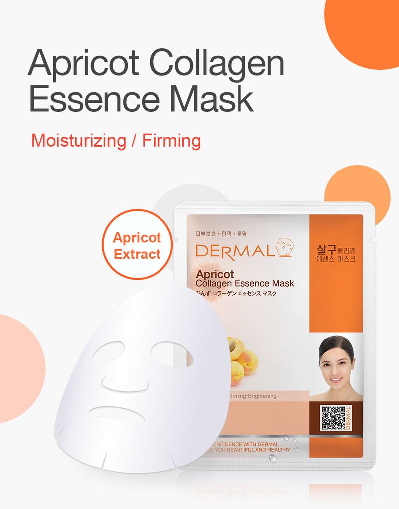 Dermal Korea Apricot Collagen Essence Face Mask